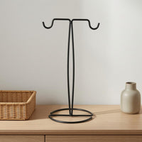 Freestanding Purse Display Stand Black handbag Display Stand Upright Frame Retail Fixture