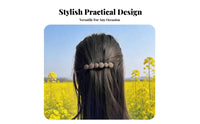 Matte Finish Barrette Korean Design Ponytail Holder Fastener Straight Coil Hair Fastener Secure Hold Minimalist Hair Accessory