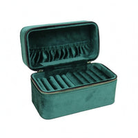 Bracelet Storage Box Lined Interior Zippered Jewelry Storage Box Structured