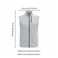 Lightweight Sport Vest Multi-Pocket Zippered Sport Waistcoat Stretch Material