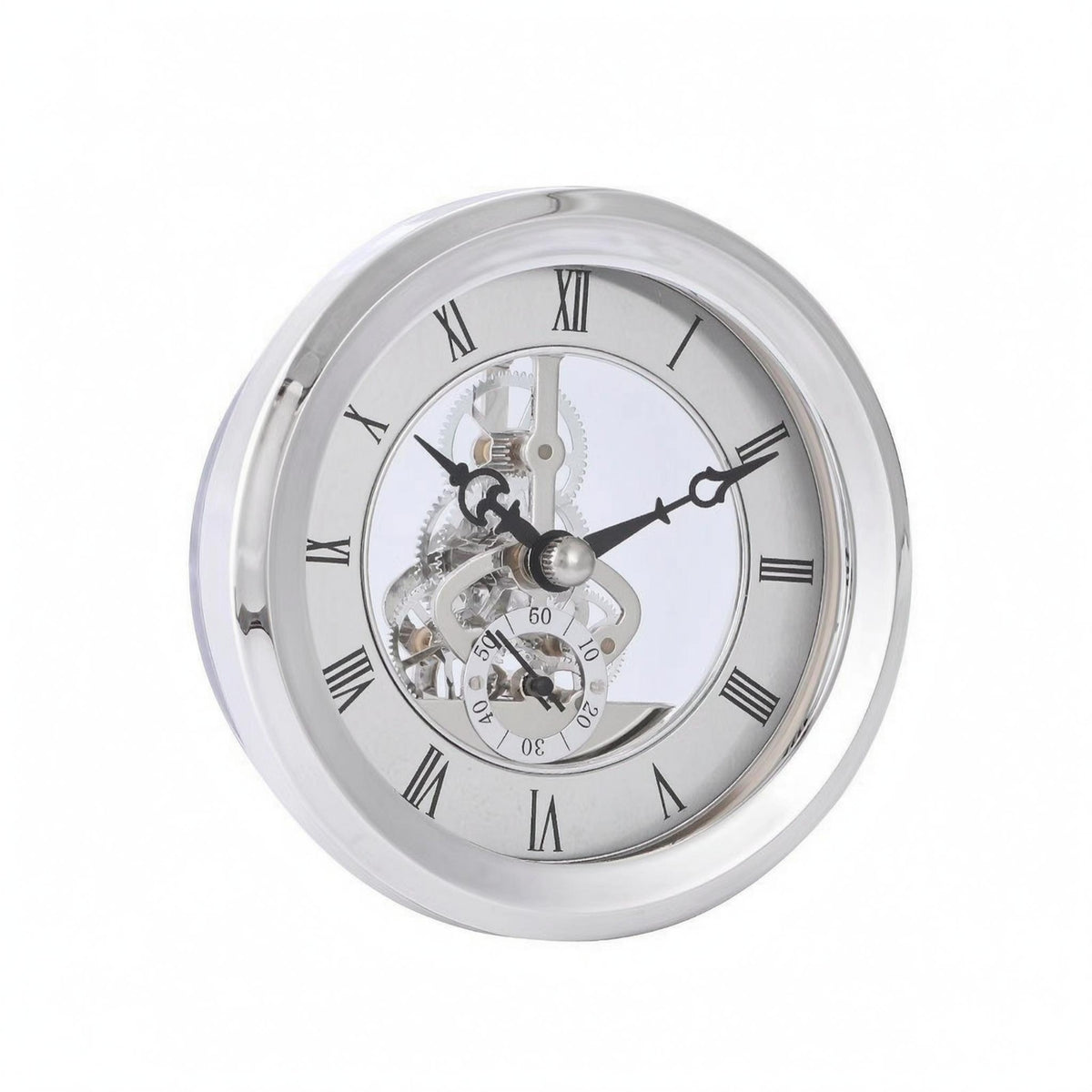 Skeleton Timepiece Insert Exposed Gears Timepiece Polished Bezel