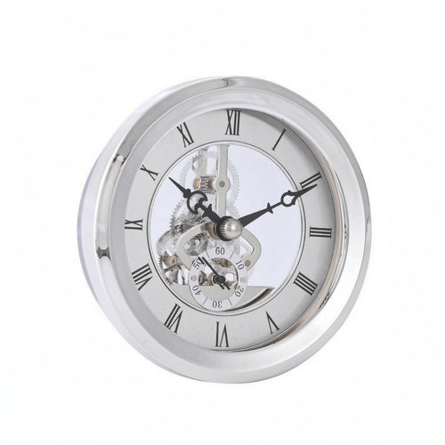 Skeleton Timepiece Insert Exposed Gears Timepiece Polished Bezel
