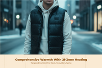Heated Vest Adjustable Fit Winter Outdoor Hydration Storage
