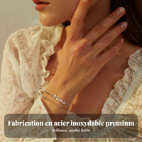 Mama Bracelet Delicate Design Stainless Steel Mama Bracelet Adjustable Chain