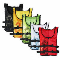 Dragon Print Buoyant Vest Adjustable Straps Dragon Swim Vest Breathable Material