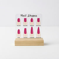 Acrylic Nail Display Board Easy to Carry Nail Art Display Board Long-Lasting