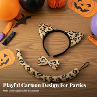 Big Cat Costume Accessories Cartoon Design Big Cat Print Dress-up Kit Print Cosplay Accessories Easy to Wear for Carnival