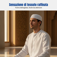 Mesh Muslim Cap, Lightweight Breathable Men's Prayer Hat for Restaurant