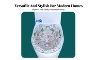 Universal Fit Family Toilet Seat Easy to Clean Double Use Toilet Seat Heavy Duty Bathroom Fixture Crack Resistant for Children, Toddlers, Families, Home