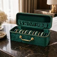 Bracelet Storage Case Zipper Closure Travel Jewelry Case Lined Interior