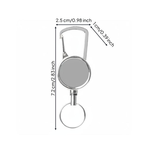 Carabiner Reel Key Holder Engraved Carabiner Badge Reel Sturdy