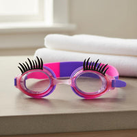 Kids Eyelash Swim Goggles Clear Vision Kids Swim Goggles Leak-Proof Seal