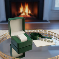 Single Watch Box Removable Pillow Square Watch Gift Box Wristwatch Storage Holder Contrast Stitching Easy to Clean for Gifting