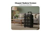 Sturdy Hard Shell Trolley Case Large Capacity Hardshell Suitcase Stylish Design for Students, Vacationers, Vacation, Airport, Hotel