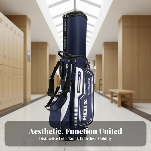 Sport Stand Bag with Wheels Large Capacity Retractable Sport Travel Bag Double Shoulder Straps Sturdy-Duty