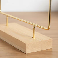Earring Display Rack Large Capacity Wood Base Jewelry Tree Minimalist Design