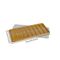 Watch Strap Storage Box Bamboo Wood Watch Strap Organizer Visible Window