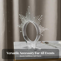 Radiant Crown Statement Piece Radiant Crown Headband Celestial Headpiece Attention-Grabbing-Catching Celestial Point