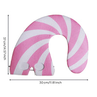 Striped Santa Hat Eye-Catching Bendable Wire Candy Cane Headpiece for Adults, Parties