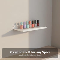 6 Pieces Nail Polish Wall Rack Space Saving Wall Mounted Nail Polish Rack