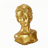 Resin Bust Stand Decorative Earring Necklace Display Bust Smooth Glossy Finish