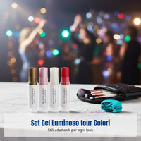 Sparkle Gel, Pearlescent, Multi-Color Set, Face, Carnival Makeup
