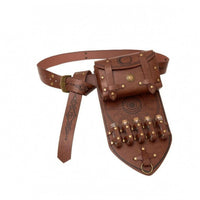 Medieval Waist Bag Adjustable Strap Cosplay Belt Bag Rustic Style for Cosplayers