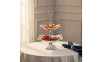 Pedestal Serving Bowl Elegant Fruit Bowl with Pedestal Vintage-Vintage-Look Dessert Stand Table Display