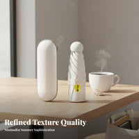 5 Fold Capsule Umbrella 99 Block Compact 5-Fold Umbrella UPF 50+ Lightweight Sun Canopy for Tourists, Students, Commuting