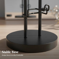 Detachable 5 Tier Glasses Display Stand Space-Saving 5 Tier Sunglasses Stand Stable Base for Retailers, Dresser, Entryway