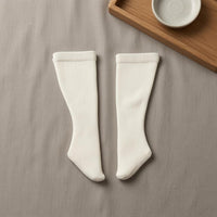 White Doll Socks Plain Miniature Clothing Straight Cuff