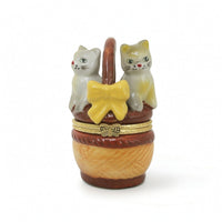 Jewelry Box with Figurine Lid Decorative Ceramic Jewelry Box Gold for Vanity