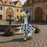 Cow Print Goose Shirt Funny Outdoor Decoration Gift Idea for Yard