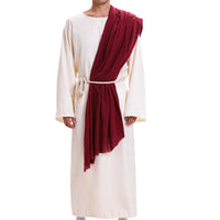 3 Pieces Biblical Robe Set Full-Length Design Biblical Robe and Headpiece Set