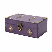 Vintage Wooden Jewelry Box Dustproof for Bedroom