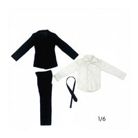 1/6 Scale Male Suit 12 Inch Doll Suit Set Miniature Formal Wear for Collectors, Hobbyists