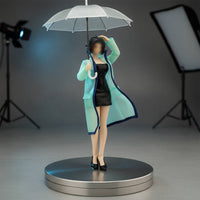 1/12 Scale Raincoat Contrast Edging BJD Doll Outerwear 1/12 Scale Overcoat Coat See-Through Design Poseable-Wire