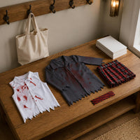 Girl Zombie School Uniform Costume Horror Style Ghoulish Secondary School Costume for Kids