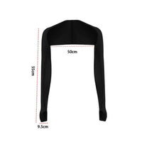Ice Silk Sun Sleeves Breathable Stand Collar Arm Sleeves Lightweight for Cycling