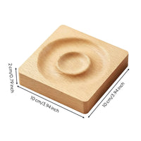 Wooden Bracelet Display Minimalist Round Wooden Jewelry Tray Sturdy for Vendors