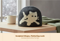 Knit Beanie Hat, Warm, Unisex, Fall Winter, Cute