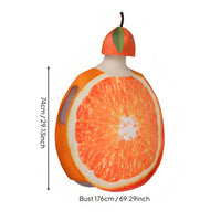 Orange Fruit Costume Easy to Wear Fruit Cosplay Outfit Funny Design for Children