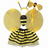 Children's Bee Costume Skin-Friendly Bee Costume Set Adjustable Straps for Girls