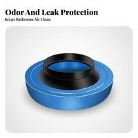 Toilet Bowl gasketing gasket Thickened Design non-waxnon-waxless Toilet gasket Universal Fit