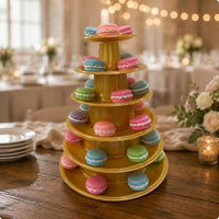 Macaron Display Stand Hand Washable Tiered Dessert Stand Lightweight for Wedding