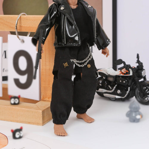 6 Inch Action Figure Pants Finely Crafted Miniature Hip Hop Pants for Dioramas