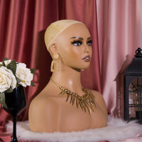 Mannequin Head Bust Life-Like Display Head Bust Realistic Face for Photo Shoots