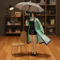 1/12 Scale Raincoat Contrast Edging BJD Doll Outerwear 1/12 Scale Overcoat Coat See-Through Design Poseable-Wire