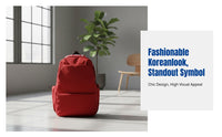 Minimalist Urban Backpack, Lightweight Nylon School Bag, Korean Style, Water-Resistant, Large Capacity, Unisex, for Students