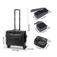 Rolling Makeup Case Wheeled Makeup Case with Wheels Hard-Sided for Hair Stylists